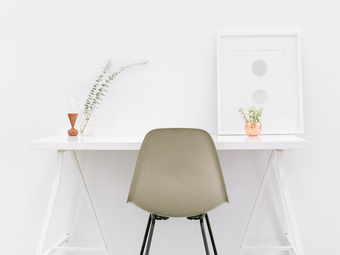 The Study table sans computer!